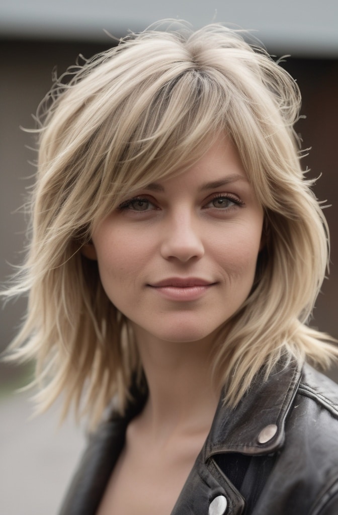22. Dishwater Blonde Shaggy Mullet