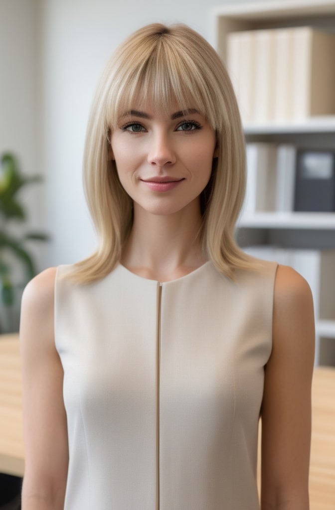 29. Blonde Shag with Curved Micro-Layers