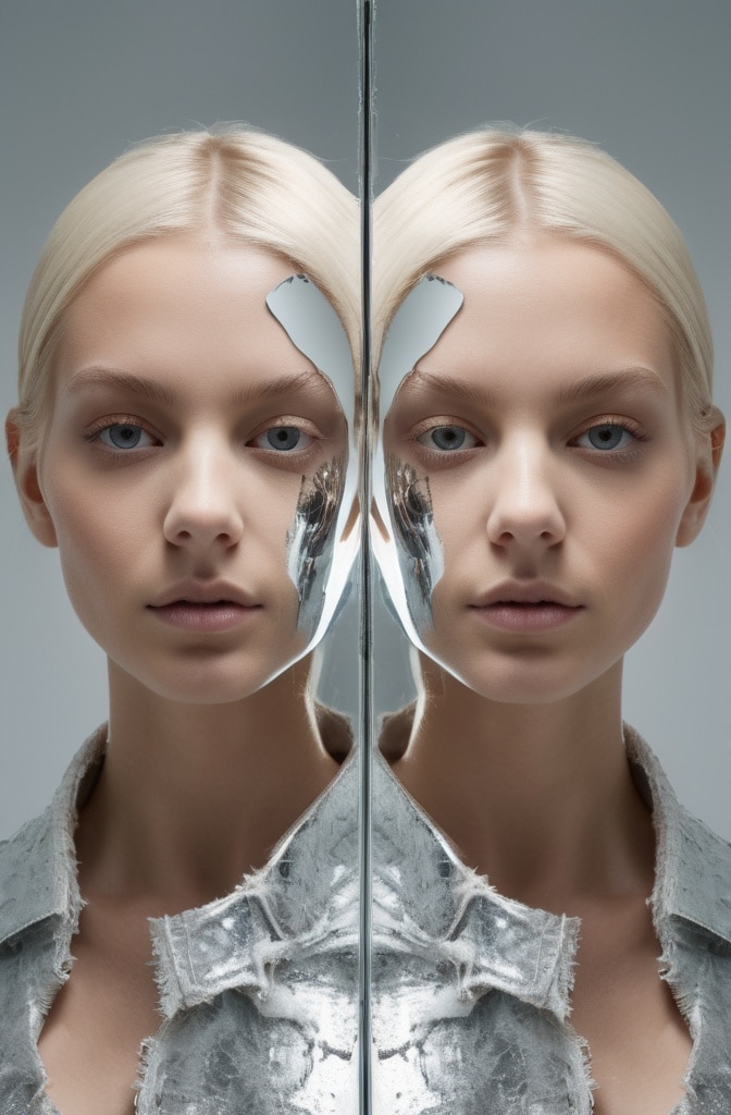 55. Mirrored Blonde Shag