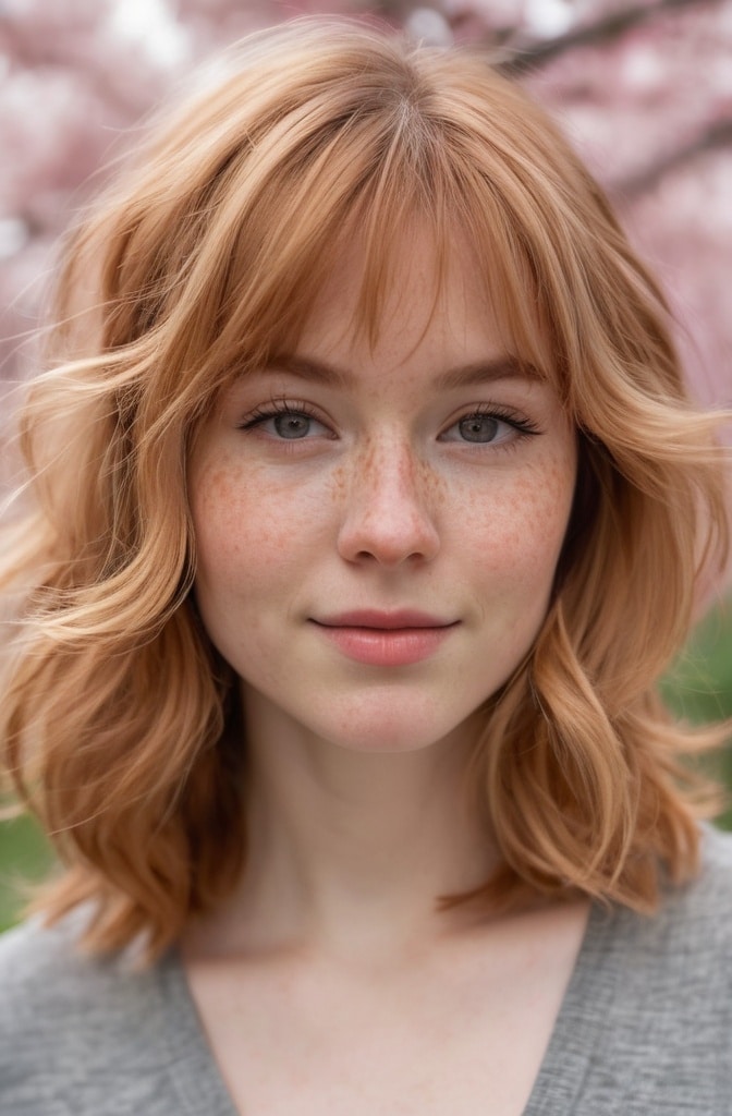 20. Strawberry Blonde Shag with Rounded Layers