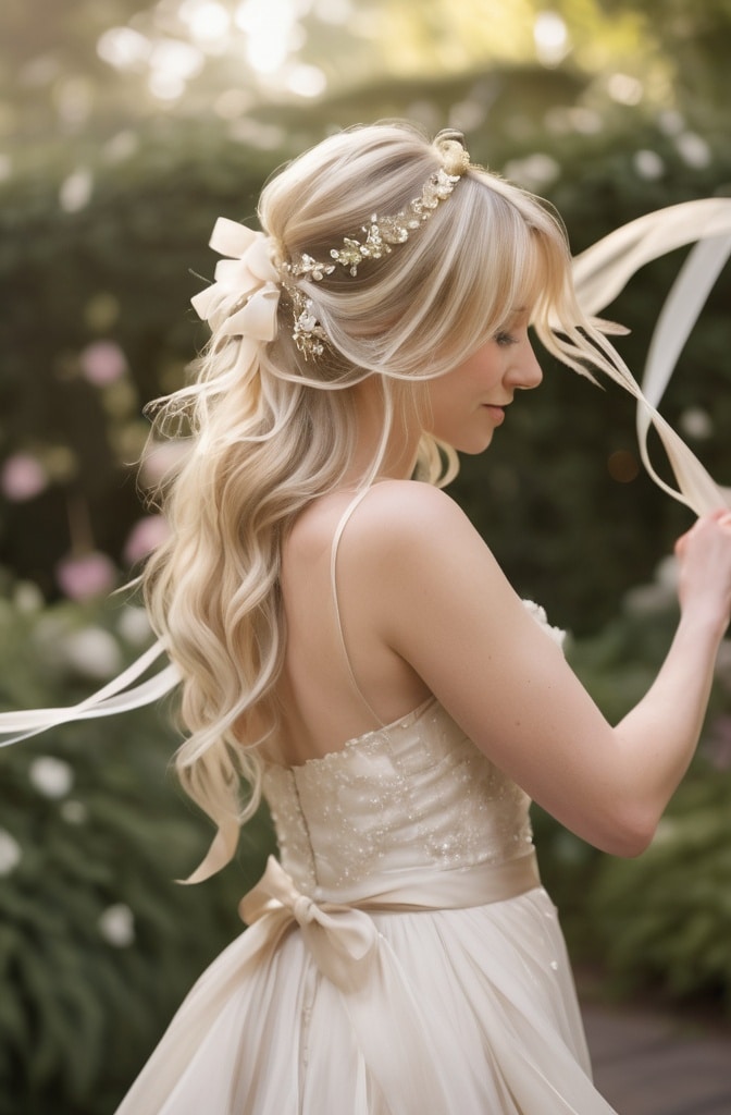 47. Ribbon Blonde Shag with Defined Strands
