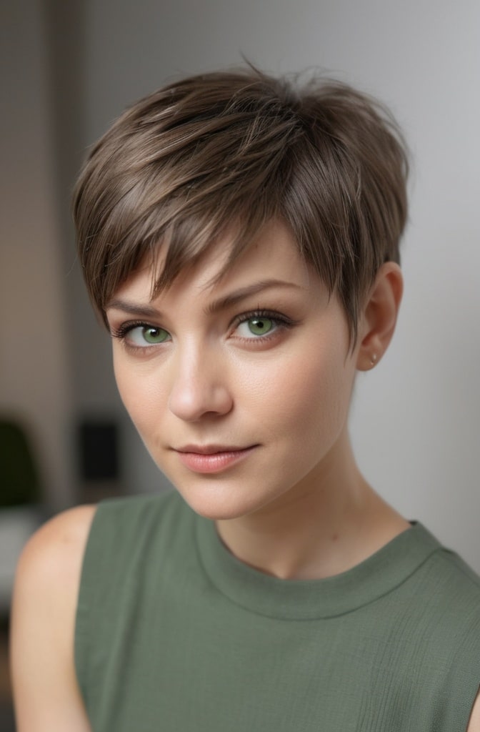21. Textured Fringe Pixie
