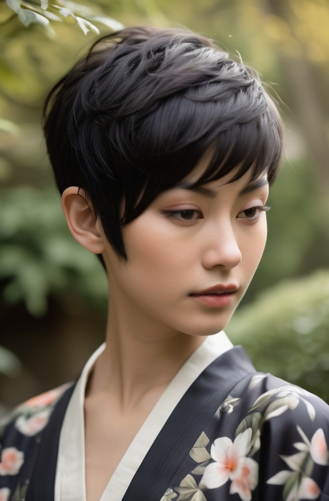 27. Pixie with Long Sideburns