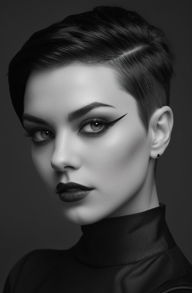 29. Sleek Undercut Pixie