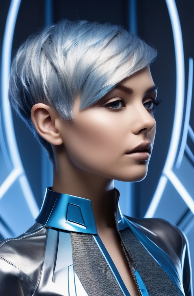 40. Pixie with a Futuristic Edge