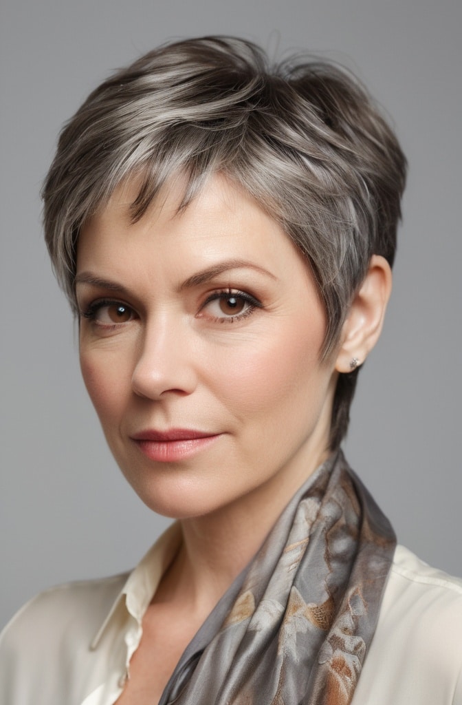 45. Pixie with a Layered Back