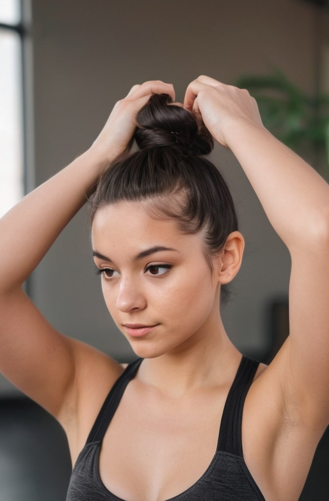 49. Pixie with a High Bun