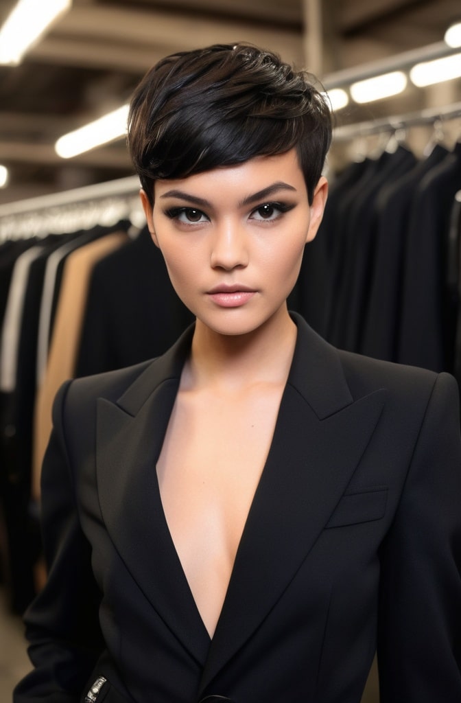 55. Pixie with a High-Volume Top