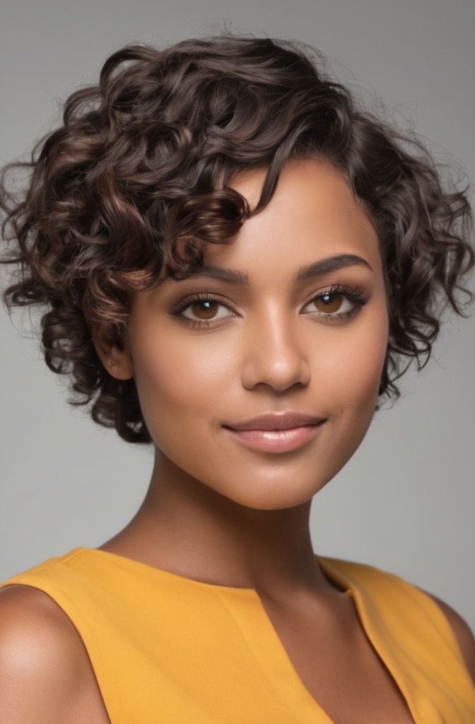 7. Curly Pixie Cut