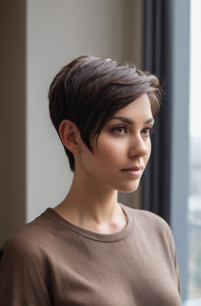 11. Feathered Pixie with Side Sweep