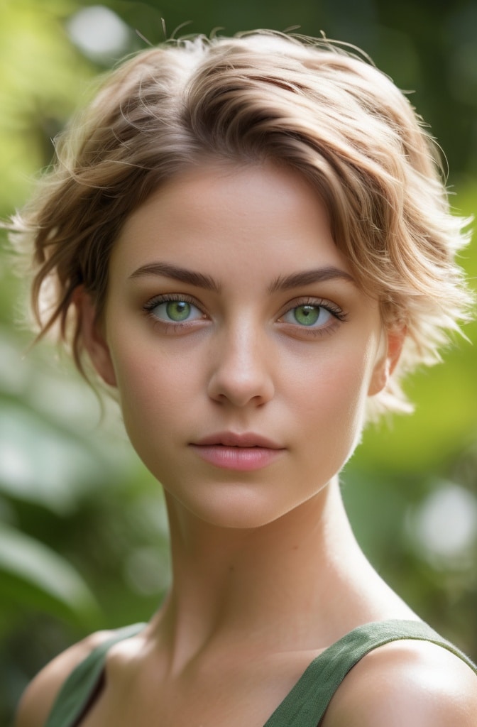 27. Feathered Pixie with Face-Framing Tendrils