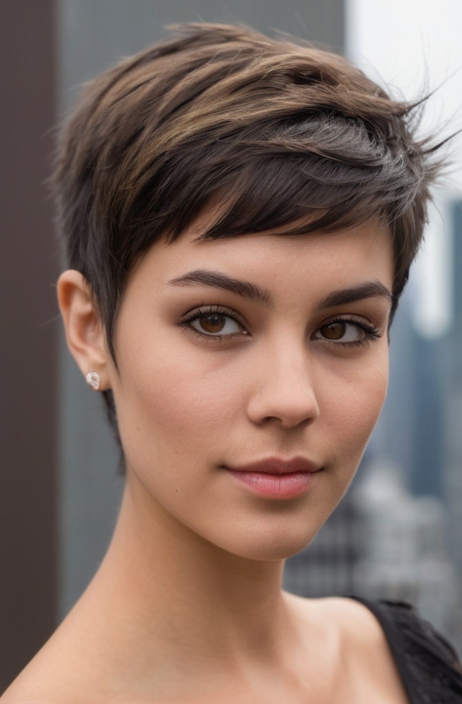 35. Feathered Pixie for Diamond Faces