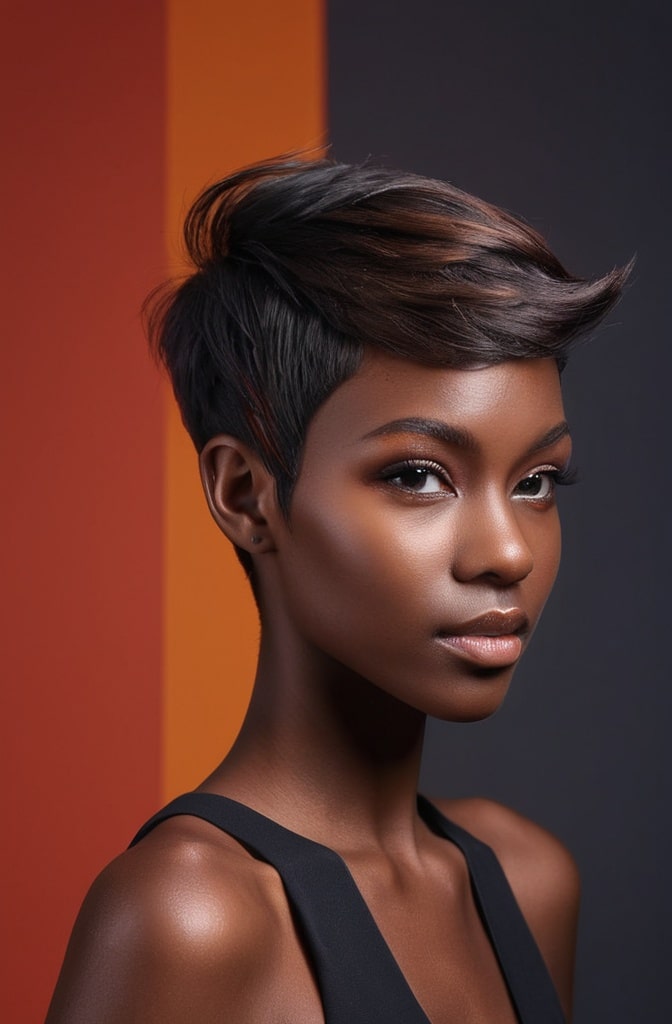 36. Feathered Pixie with Sculpted Sides