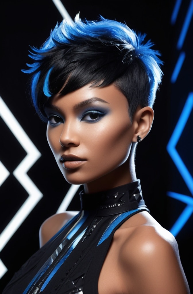 48. Feathered Pixie with Airy Texture