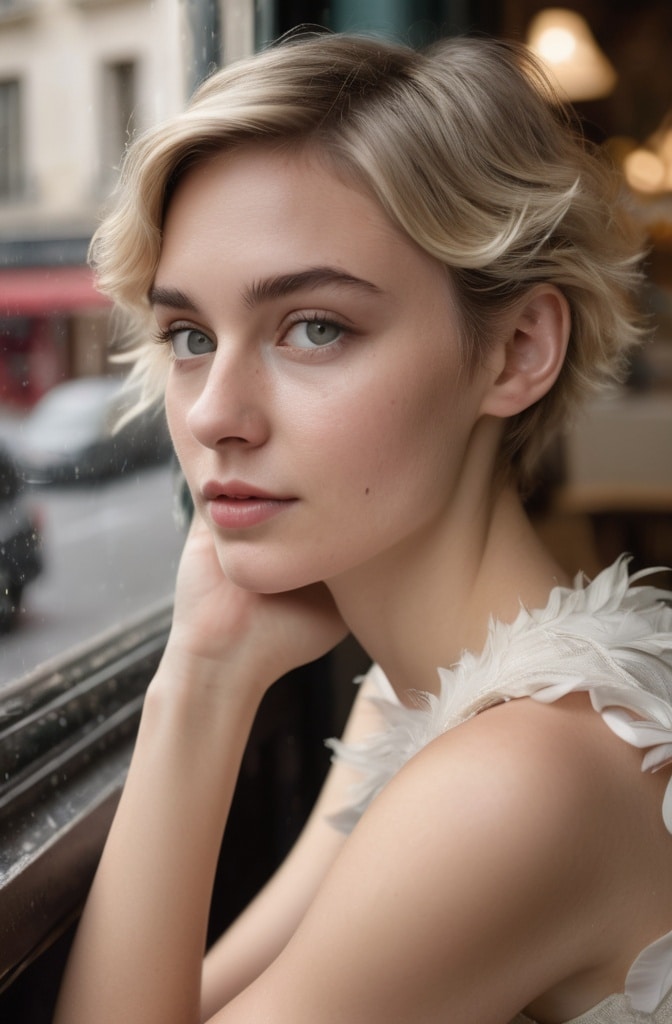 52. Feathered Pixie with Scalloped Fringe