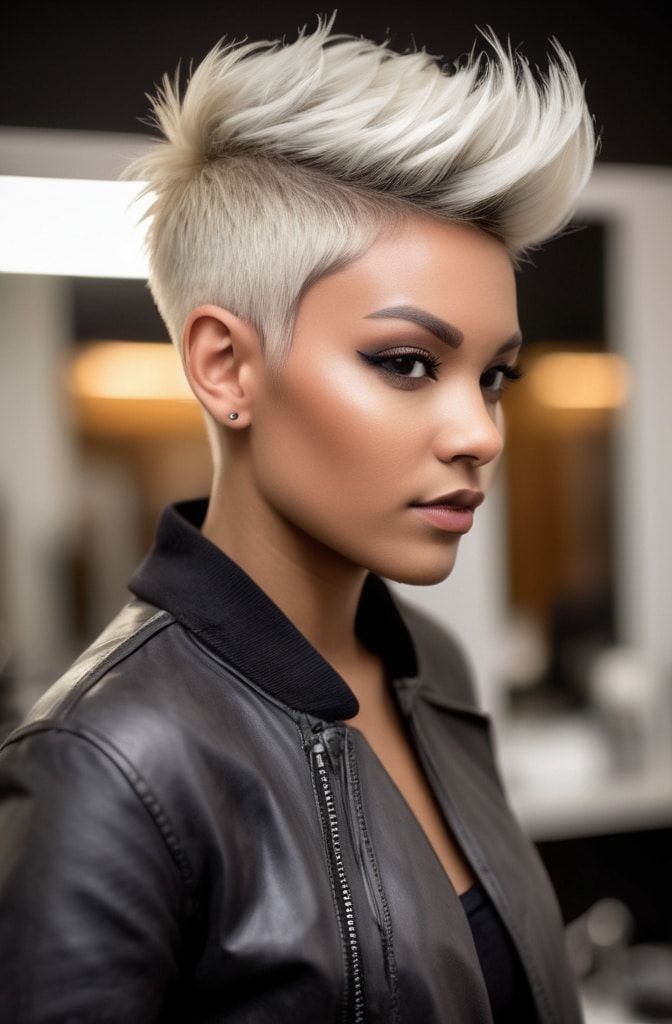 4. Undercut Feathered Pixie