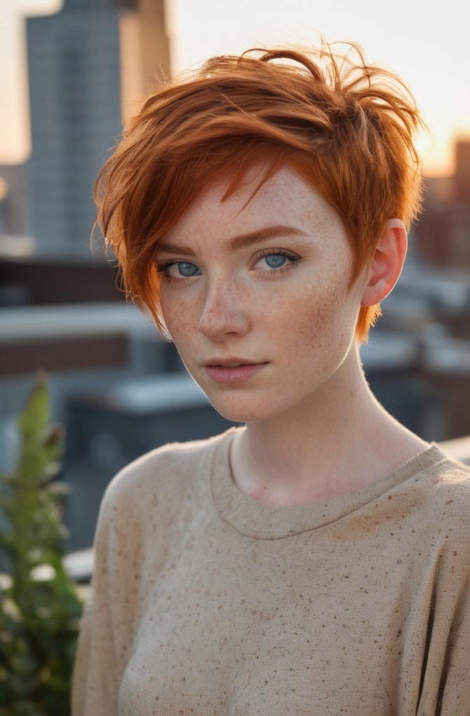 5. Textured Feathered Pixie