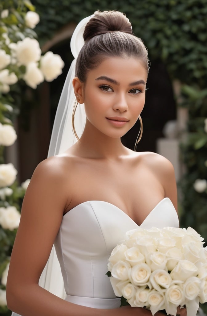 21. Bubble Ponytail Updo