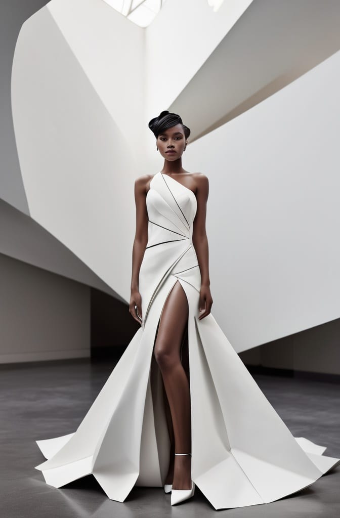 26. Origami-Inspired Fold Updo