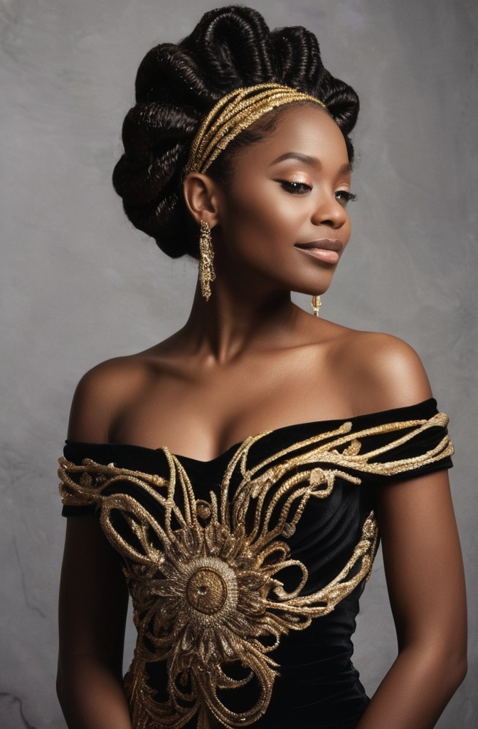 29. Structured Coil Updo