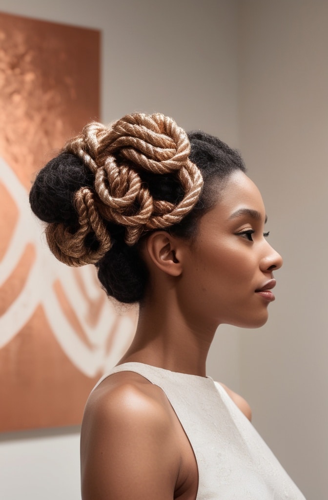 45. Twisted Thread Updo