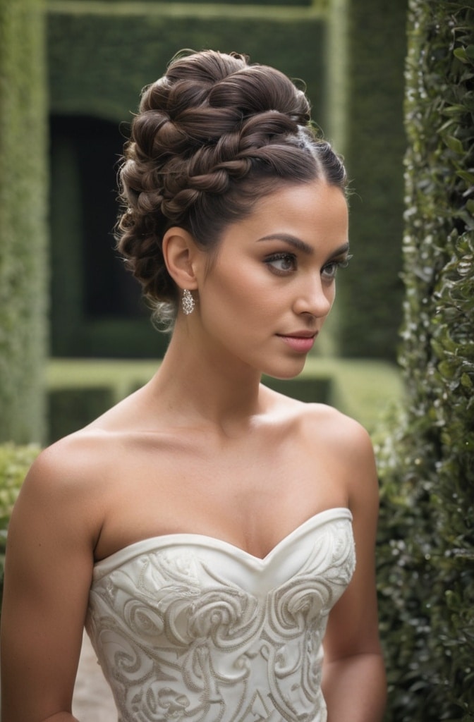 46. Sculptural Wave Updo