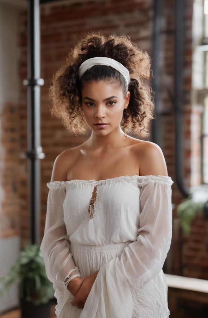 6. Messy Textured Updo