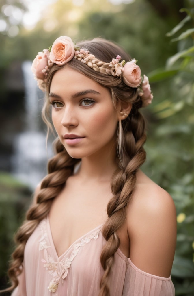 19. Waterfall Knotless Braids