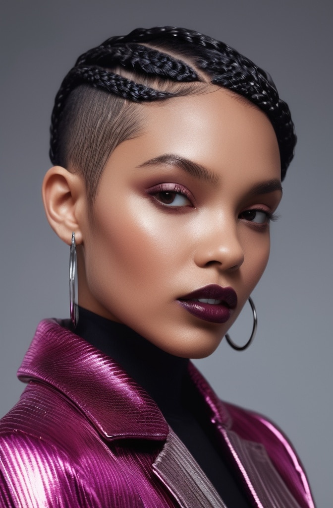 26. Pixie Knotless Braids
