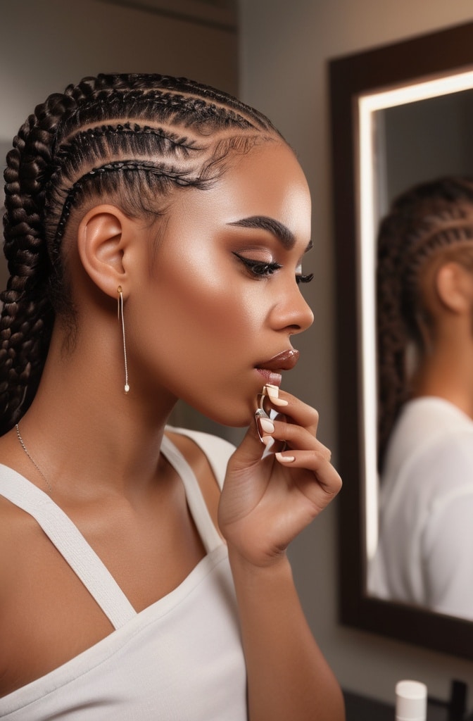30. Reverse Ombré Knotless Braids