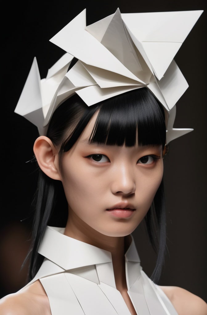 27. Origami Asymmetric Bangs