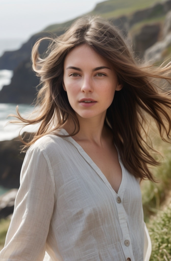 29. Windswept Asymmetric Bangs